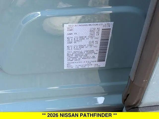 2026 Nissan Pathfinder SL