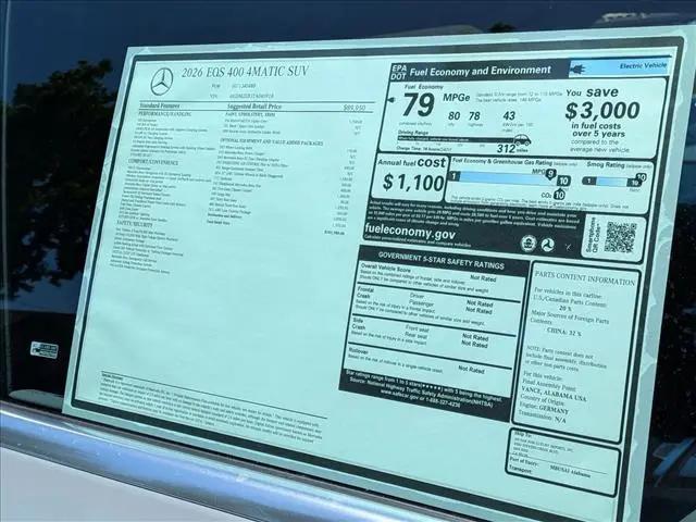 2026 Mercedes-Benz EQS 400 EQS 400