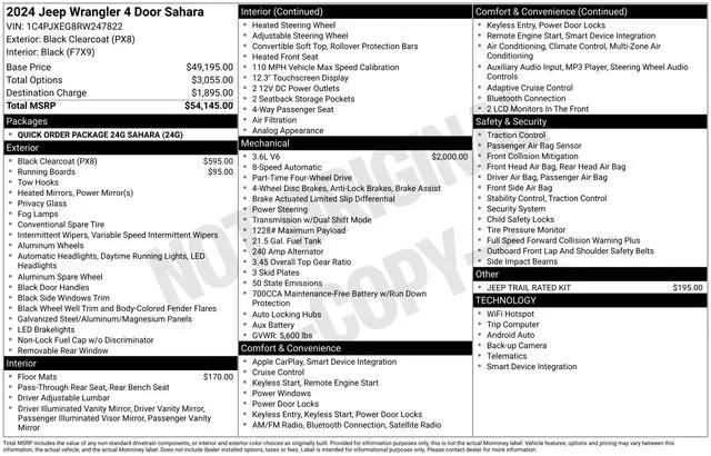2024 Jeep Wrangler 4-Door Sahara 4x4