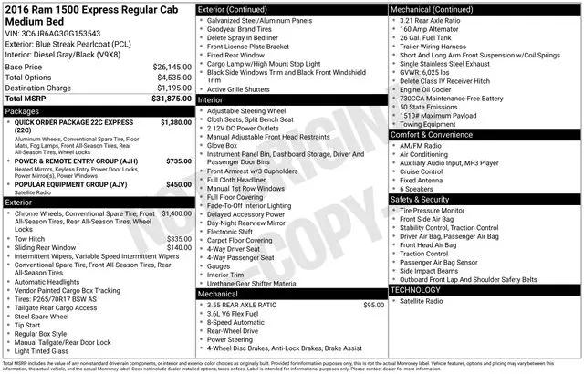 2016 Ram 1500 Express