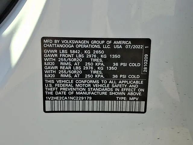 2022 Volkswagen Atlas Cross Sport 3.6L V6 SE w/Technology