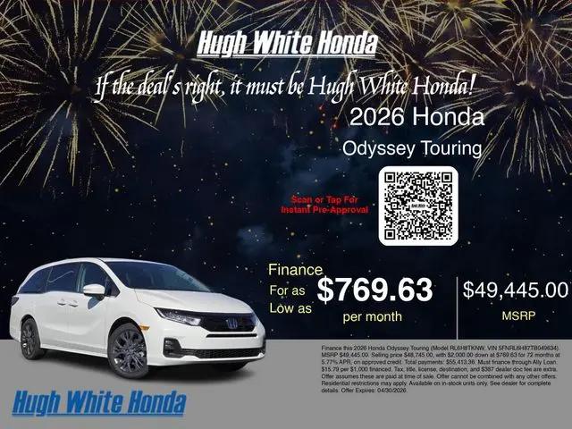 2026 Honda Odyssey Touring
