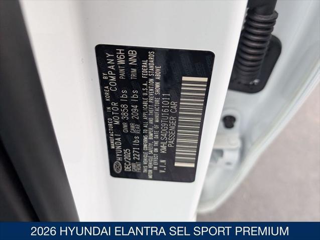 2026 Hyundai Elantra SEL Sport Premium