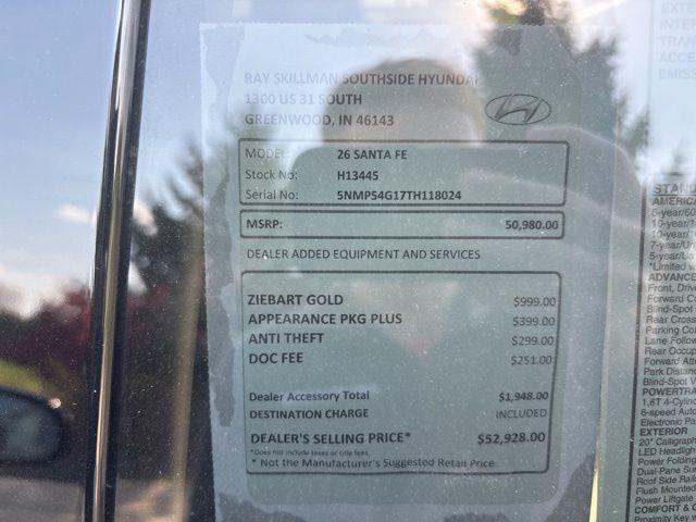 2026 Hyundai Santa Fe Hybrid Calligraphy