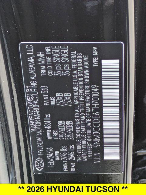 2026 Hyundai Tucson SEL Premium