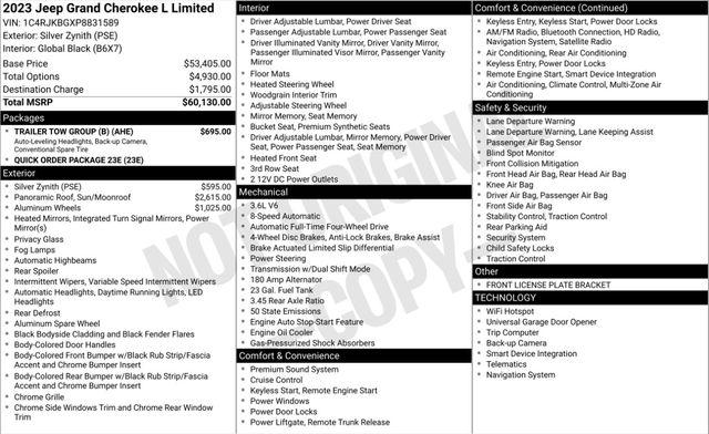 2023 Jeep Grand Cherokee L Limited 4x4 for sale in Eau Claire, WI
