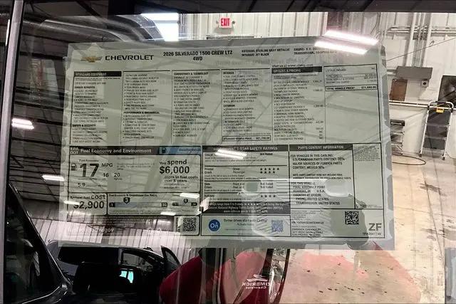 2026 Chevrolet Silverado 1500 4WD Crew Cab Standard Bed LTZ
