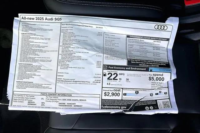 2025 Audi SQ5 Premium Plus TFSI quattro S tronic