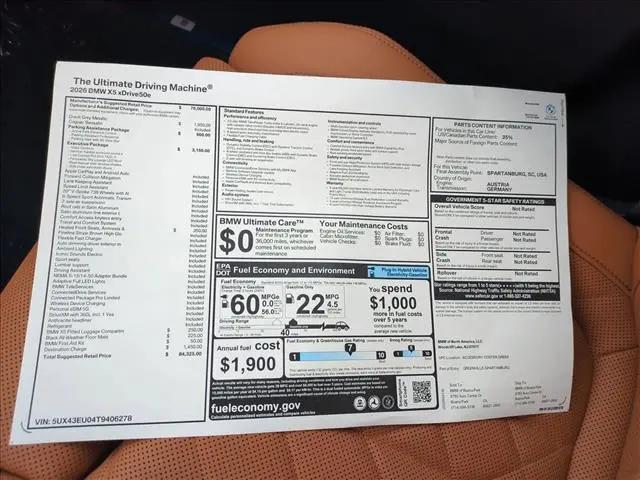 2026 BMW X5 xDrive50e