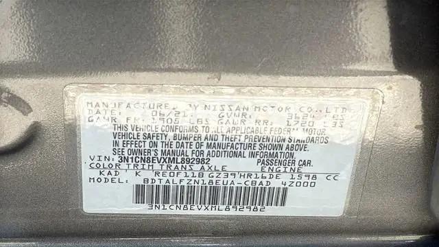 2021 Nissan Versa SV Xtronic CVT