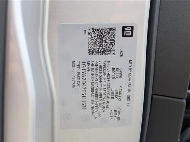 2026 Chevrolet Corvette Stingray Coupe, 1LT, RWD