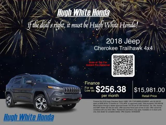 2018 Jeep Cherokee Trailhawk 4x4