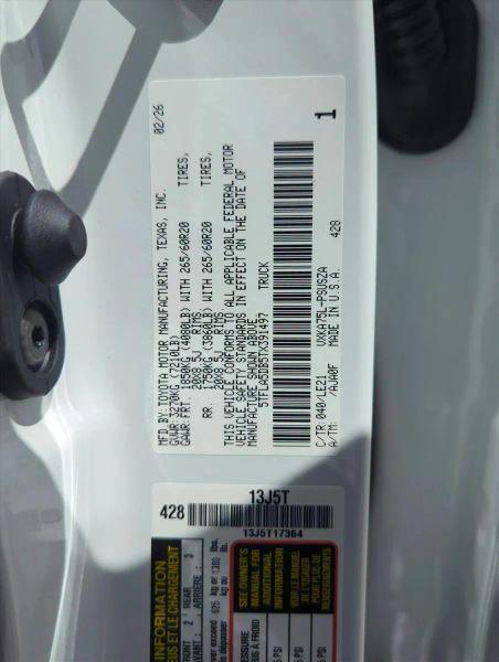 2026 Toyota Tundra SR5 CrewMax 5.5' Bed