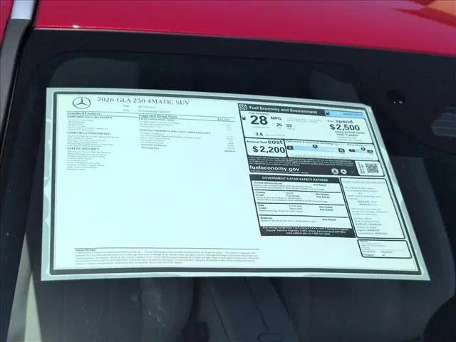 2026 Mercedes-Benz GLA-CLASS 4MATIC
