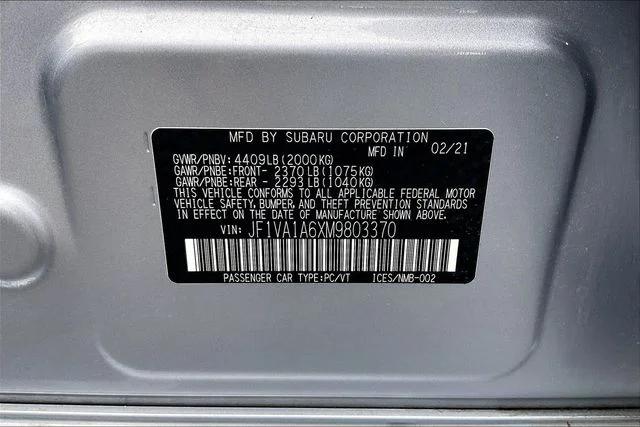 2021 Subaru WRX Base