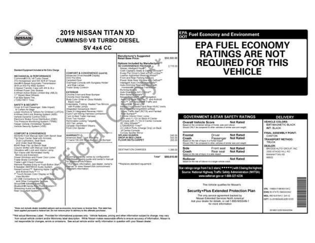 2019 Nissan Titan XD SV Diesel