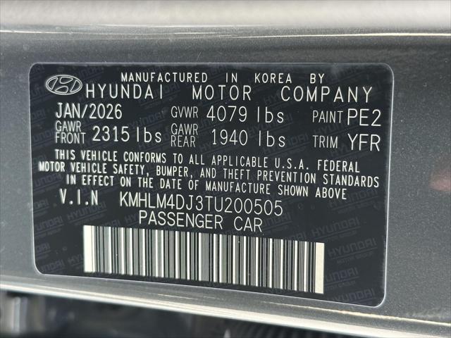2026 Hyundai Elantra Hybrid Blue