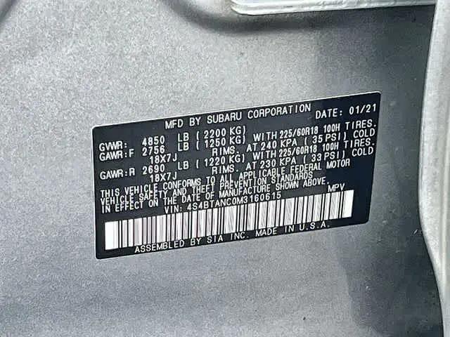2021 Subaru Outback Limited