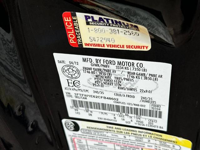 2012 Ford F-150 Unknown
