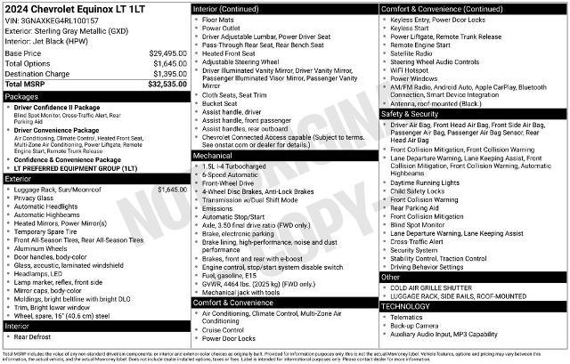 2024 Chevrolet Equinox FWD LT