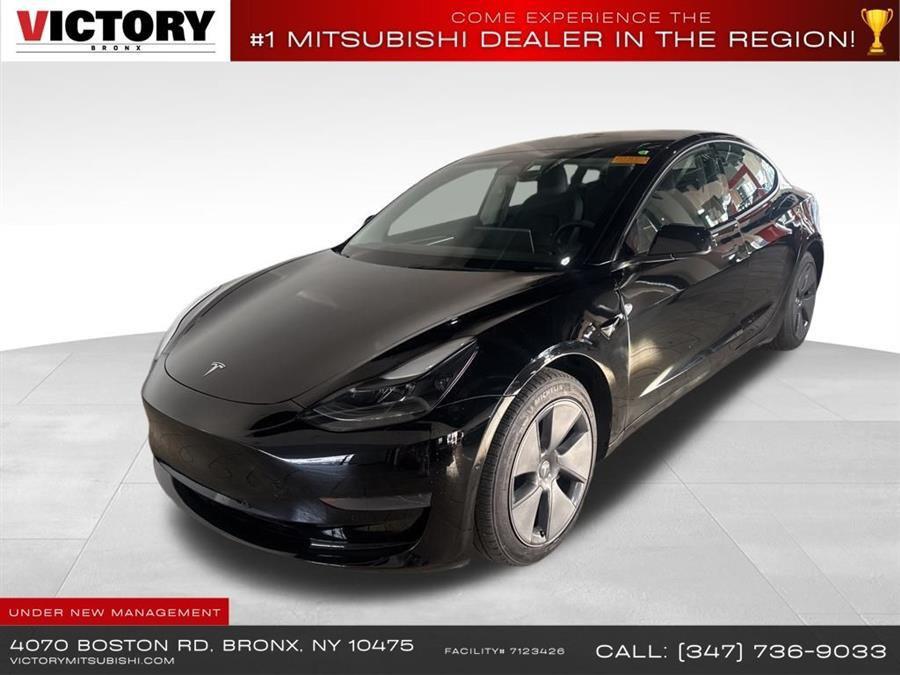 Solid Black 2022 Tesla Model 3 RWD Sedan Rear-Wheel Drive Automatic