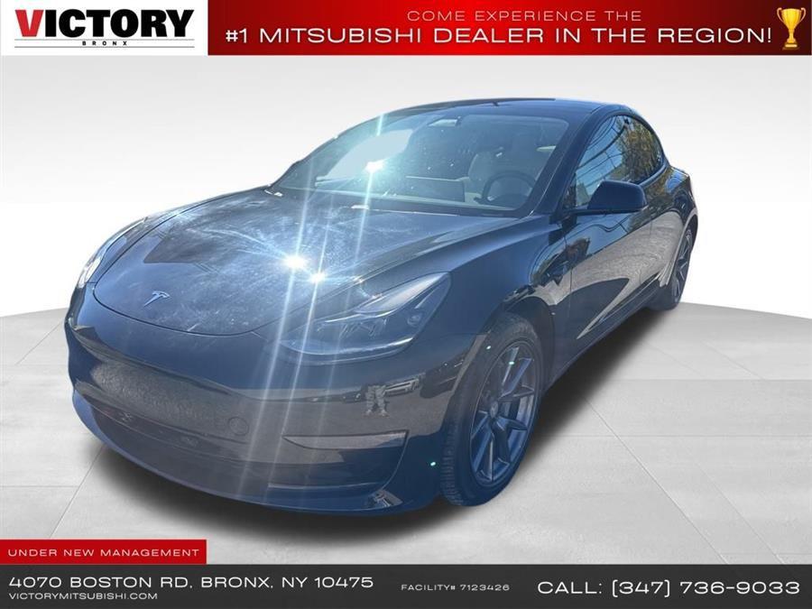 Solid Black 2021 Tesla Model 3 Long Range AWD Sedan All-Wheel Drive Automatic