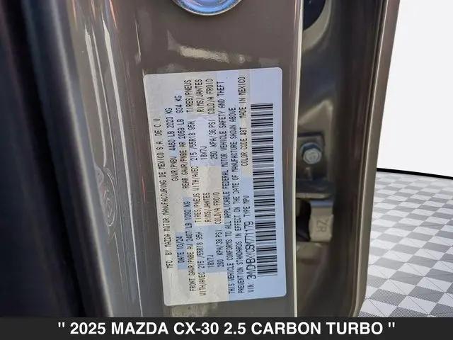 2025 Mazda CX-30 2.5 Carbon Turbo