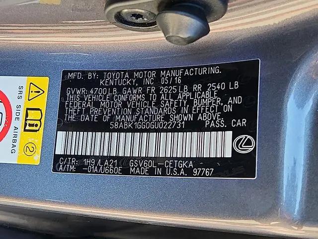 2016 Lexus ES 350 ES 350