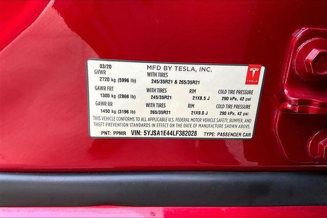 2020 Tesla Model S Performance Dual Motor All-Wheel Drive