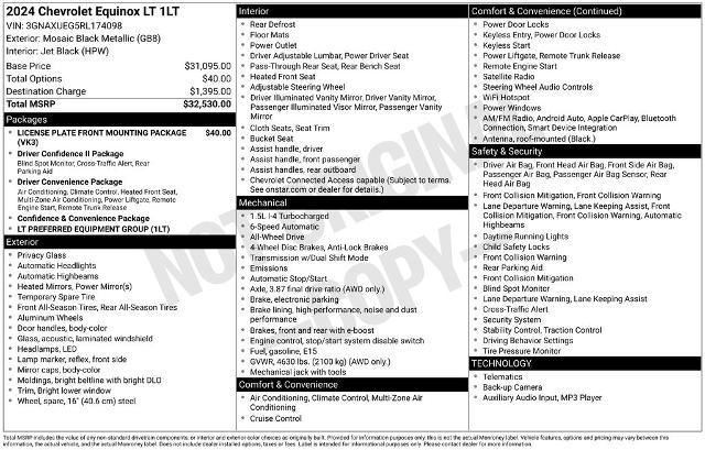 2024 Chevrolet Equinox AWD LT
