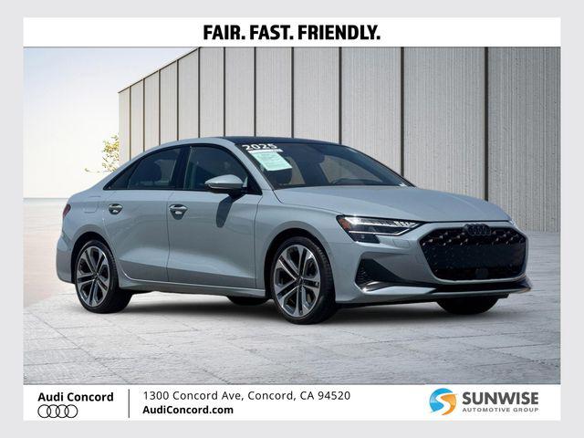 Arrow Gray Pearl Effect 2025 Audi A3 quattro Premium Plus 40 TFSI Sedan All-Wheel Drive Automatic