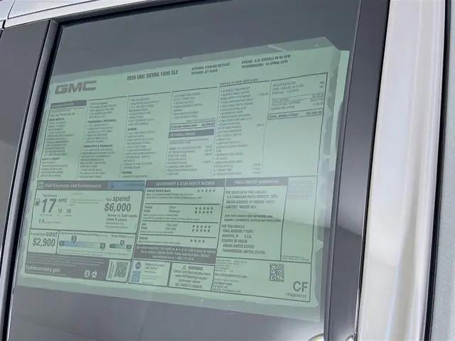2026 GMC Sierra 1500 Double Cab, Standard Bed, SLE, 4WD