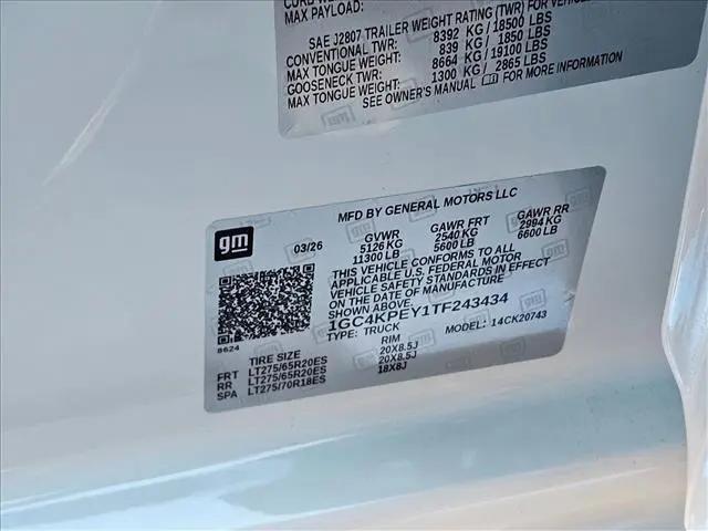 2026 Chevrolet Silverado 2500HD Crew Cab, Standard Bed, LTZ, 4WD