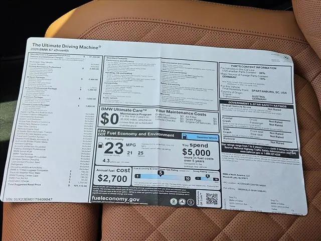 2026 BMW X7 xDrive40i
