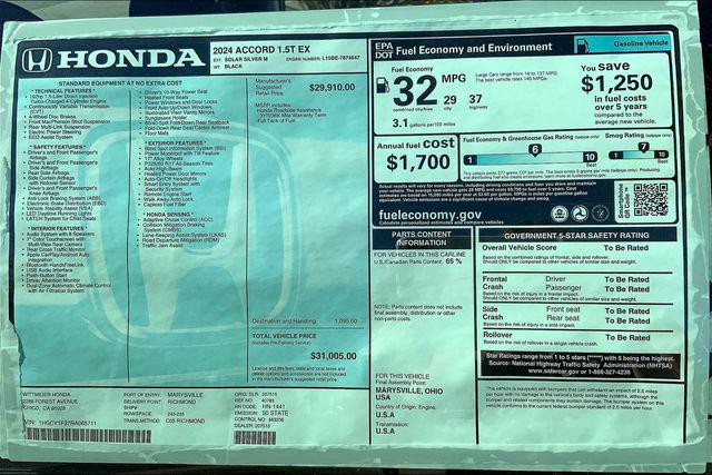 2024 Honda Accord EX