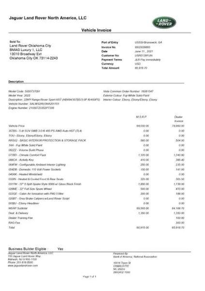 2022 Land Rover Range Rover Sport HST MHEV