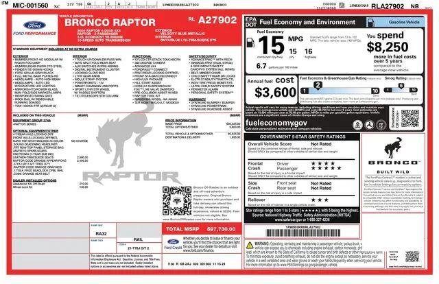 2024 Ford Bronco Raptor