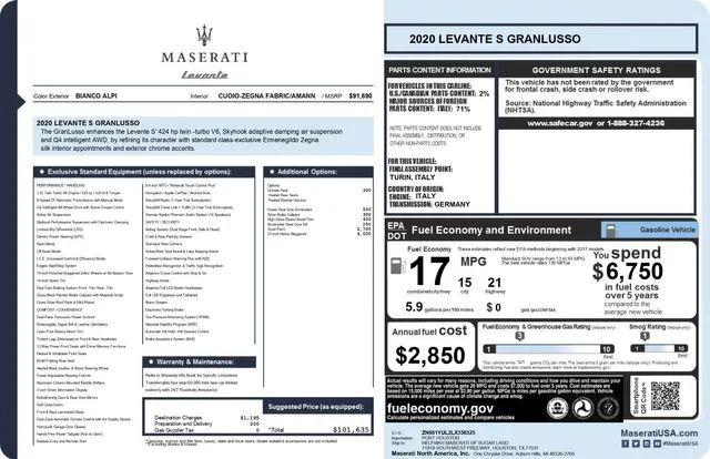 2020 Maserati Levante S GranLusso