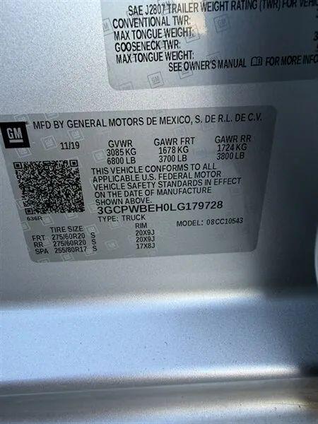 2020 Chevrolet Silverado 1500 2WD Crew Cab Short Bed Custom