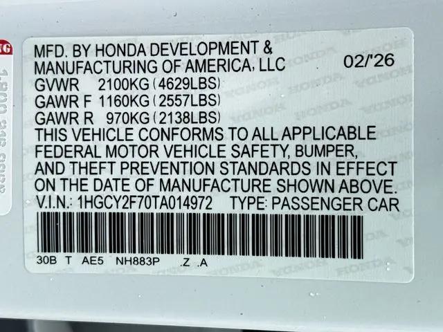 2026 Honda Accord Sedan Sport-L