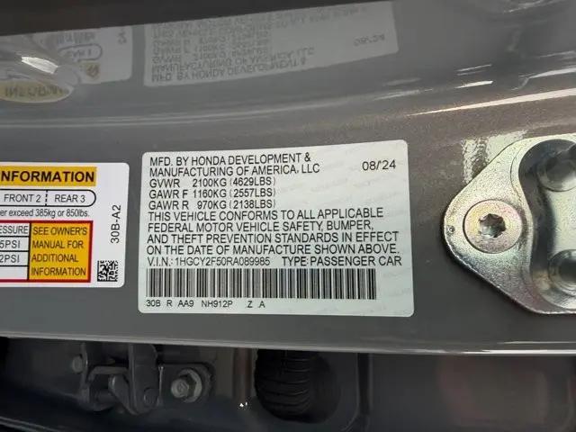 2024 Honda Accord Hybrid Sport