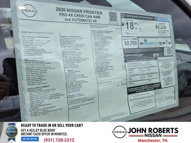 2026 Nissan Frontier Crew Cab PRO-4X 4x4