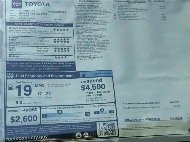 2026 Toyota Tundra SR5 CrewMax 5.5' Bed