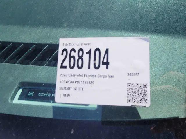 2026 Chevrolet Express Cargo Van 2500 Regular Wheelbase, WT, RWD