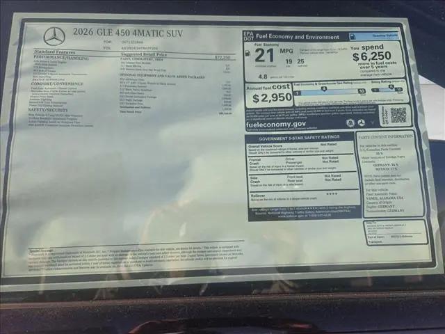 2026 Mercedes-Benz GLE GLE 450 4MATIC