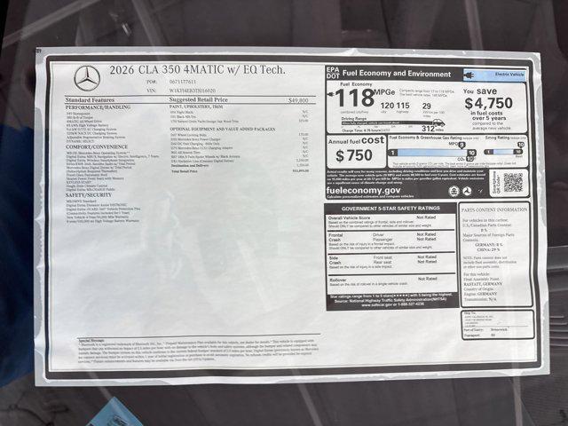 2026 Mercedes-Benz CLA 350 CLA 350