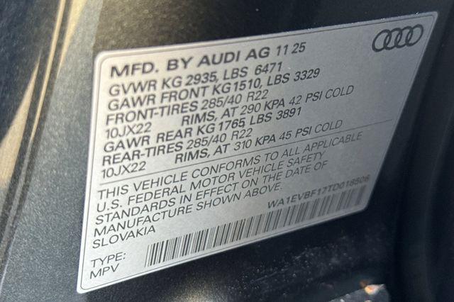 2026 Audi Q8 Premium Plus 55 TFSI quattro Tiptronic