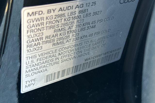 2026 Audi SQ8 Prestige TFSI quattro Tiptronic