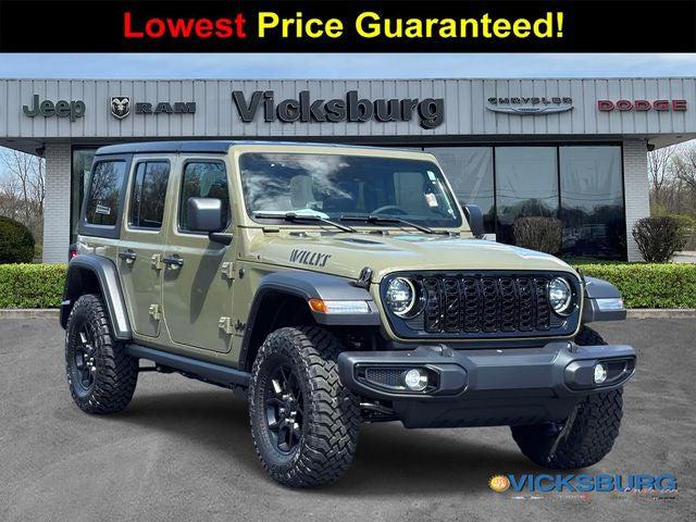 2026 Jeep Wrangler 4-Door Willys 4x4 for sale in Vicksburg, MI