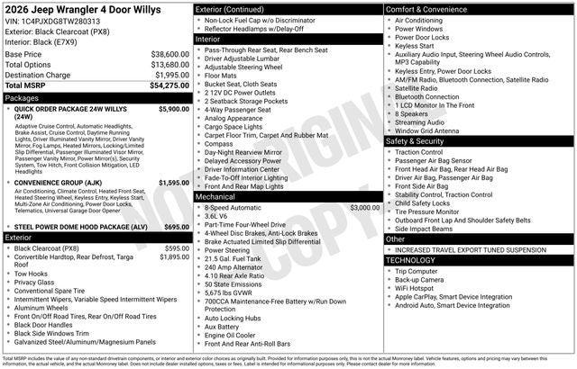 2026 Jeep Wrangler Willys
